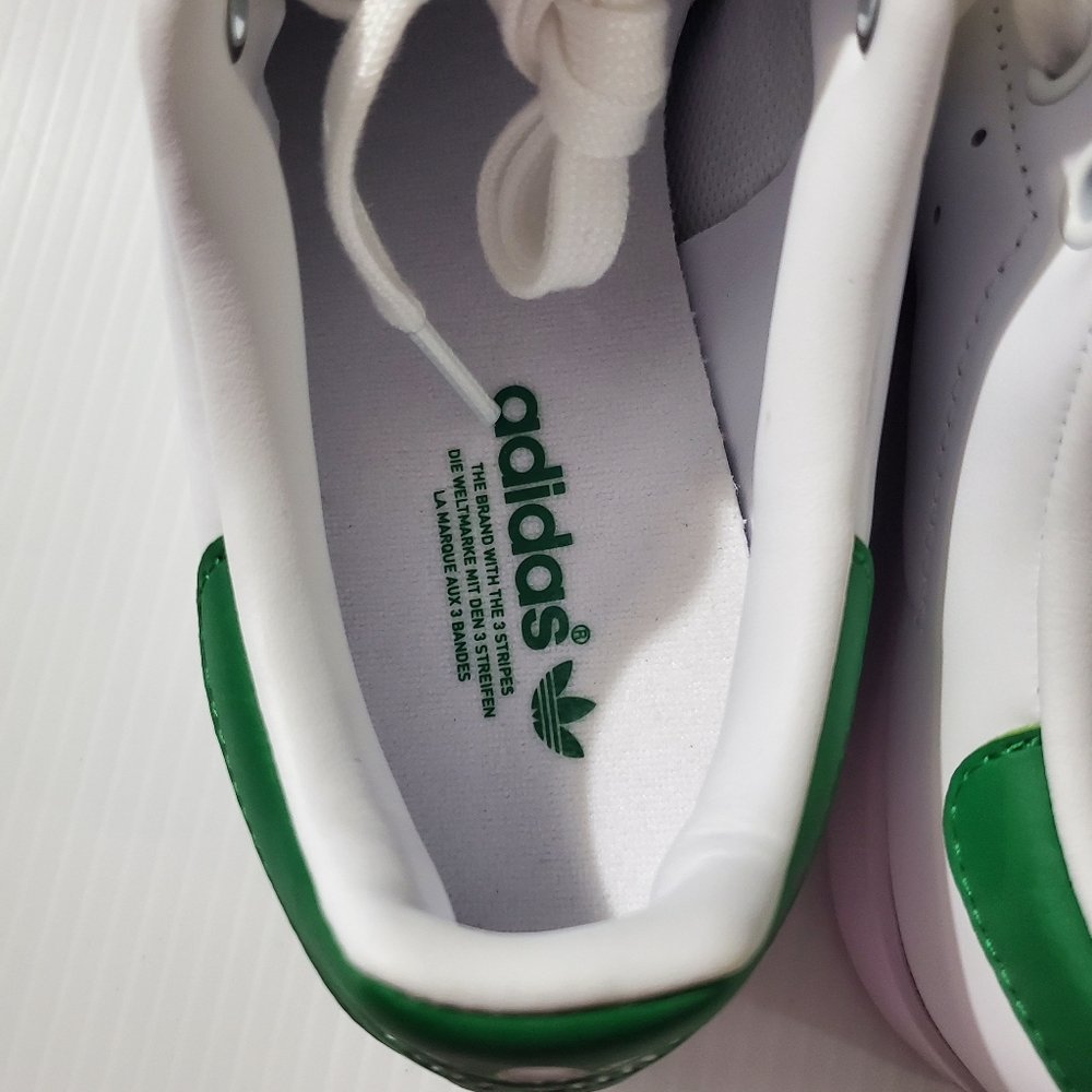 ADIDAS OG STAN SMITH Mens Sz 5 White/Green Shoes NWT - Picture 6 of 13